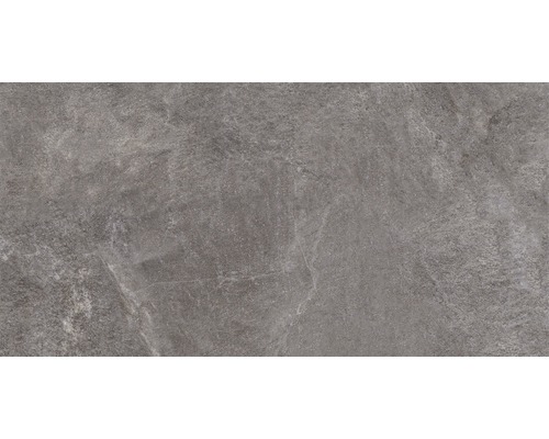 Porseleinen steengoed wand- en vloertegel Arrow antraciet 31 x 62 cm
