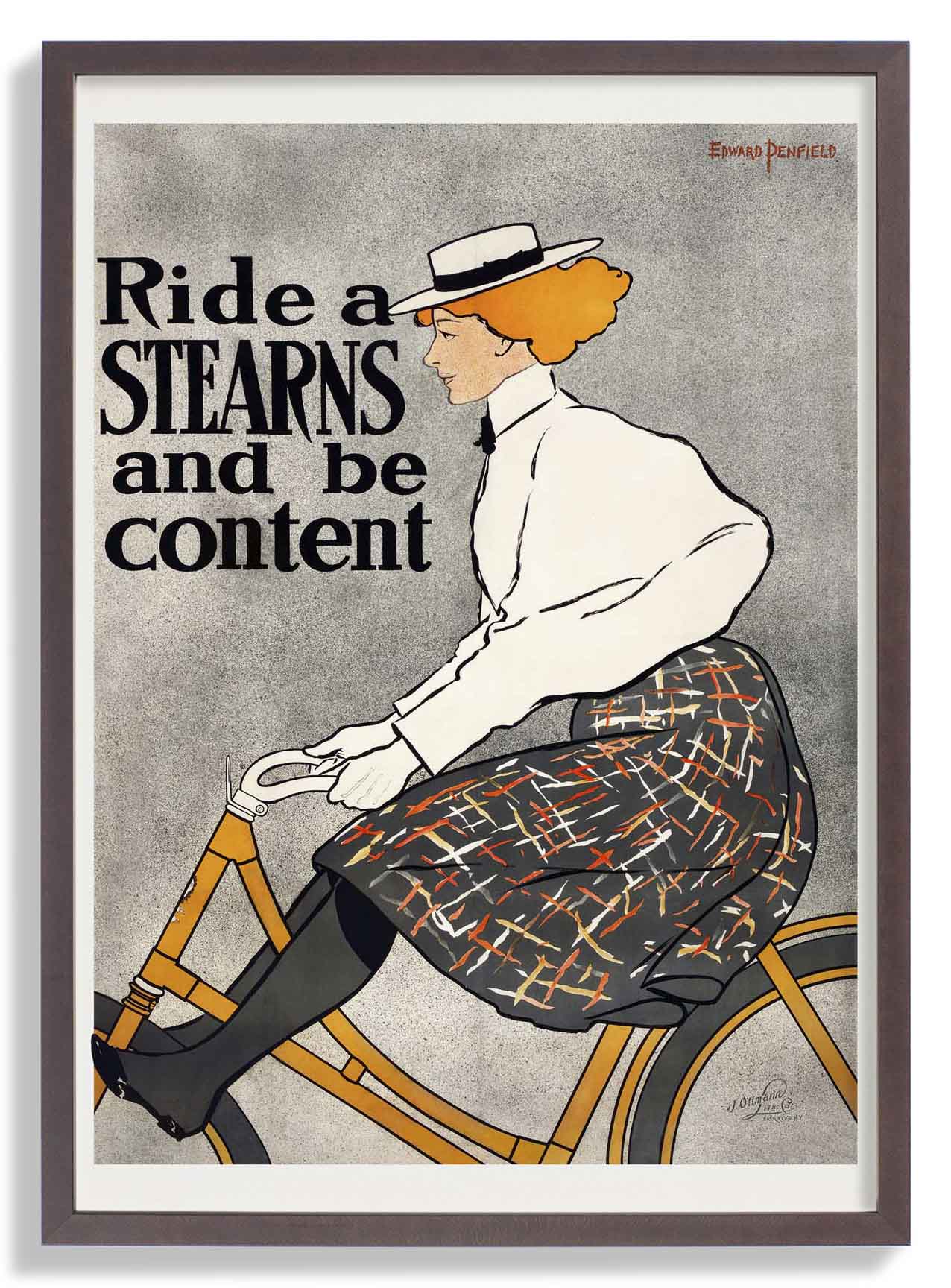 Ride a Stearns and be Content von Edward Penfield