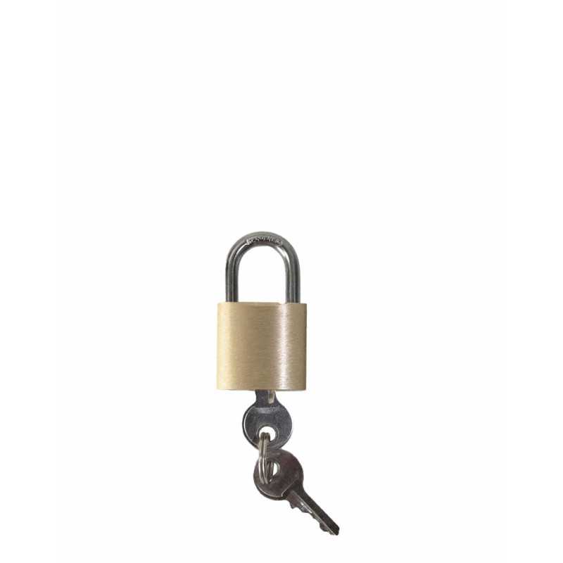 Cadenas à clé doré