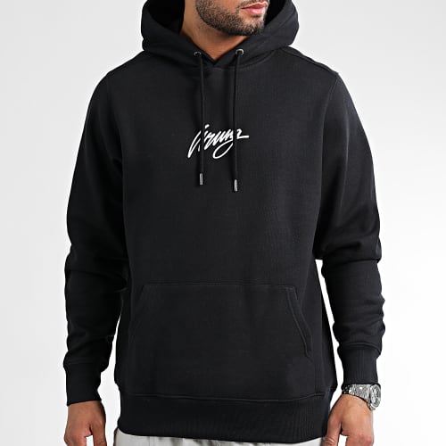 Sweat Capuche Drip Logo Noir
