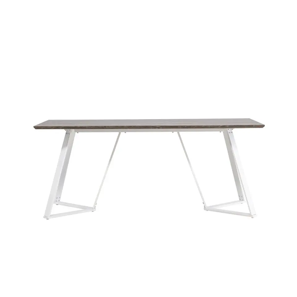 Eettafel Eiken Hout Wit - 180x90x75cm - Marina