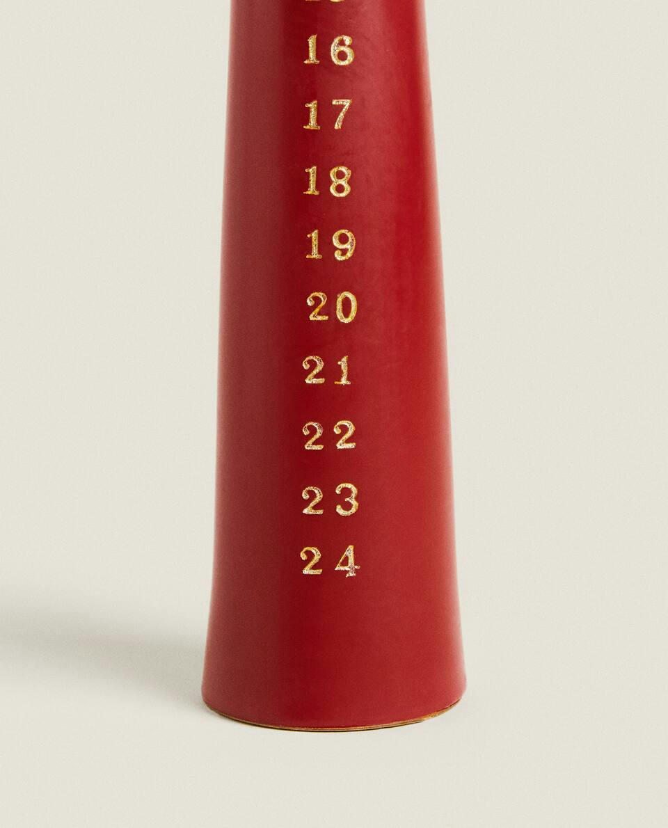 VELA DE CALENDÁRIO DO ADVENTO DE NATAL
