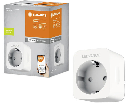 Ledvance WiFi Smart+ schakelbare stopcontact met energiemeter, wit