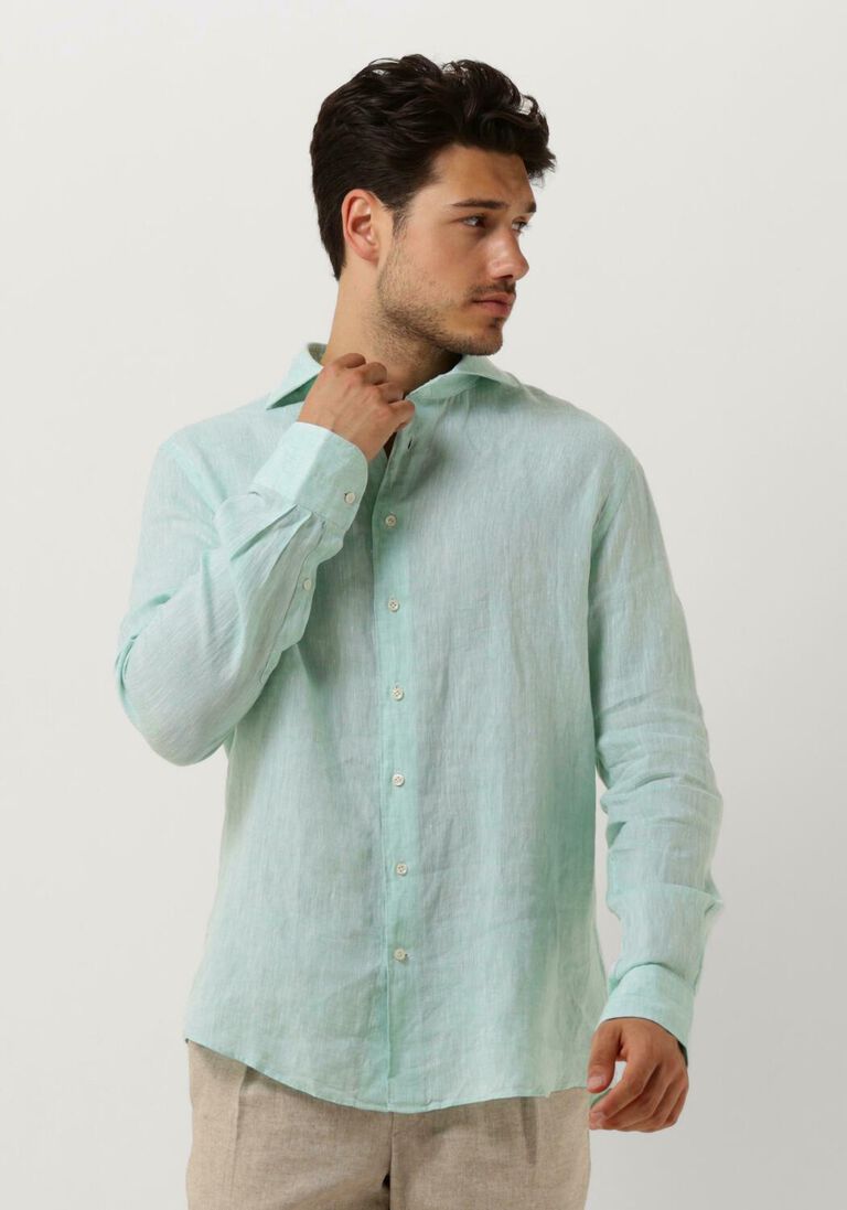 PROFUOMO mint profuomo klassiek overhemd shirt x-cutaway sc linnen