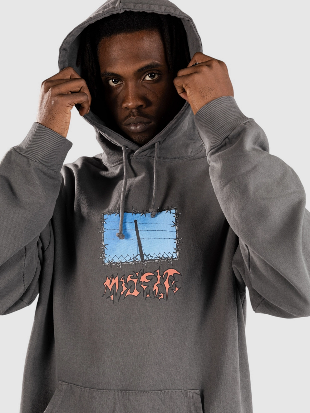 Misfit Shapes Panoramic Heaven Hoodie pigment petrol