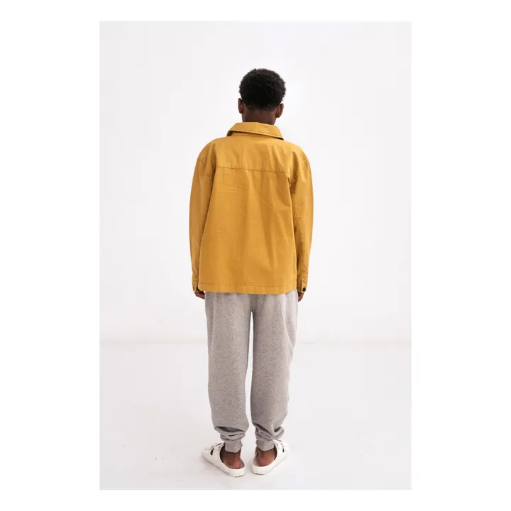 Repose AMS Veste Coton Bio Cargo | Jaune moutarde
