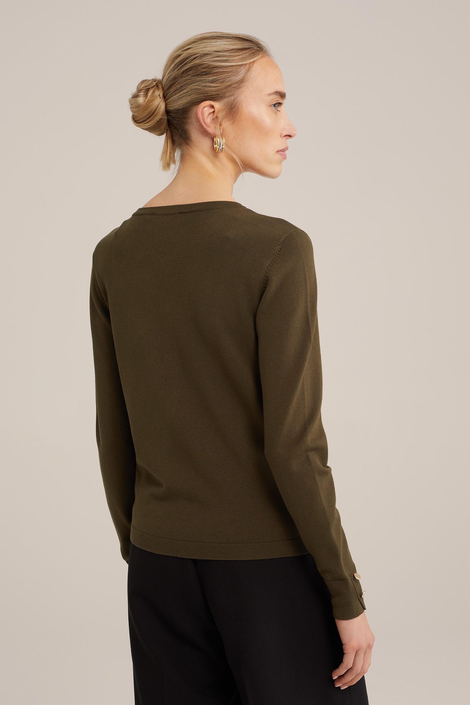 vest WE Fashion Legergroen
