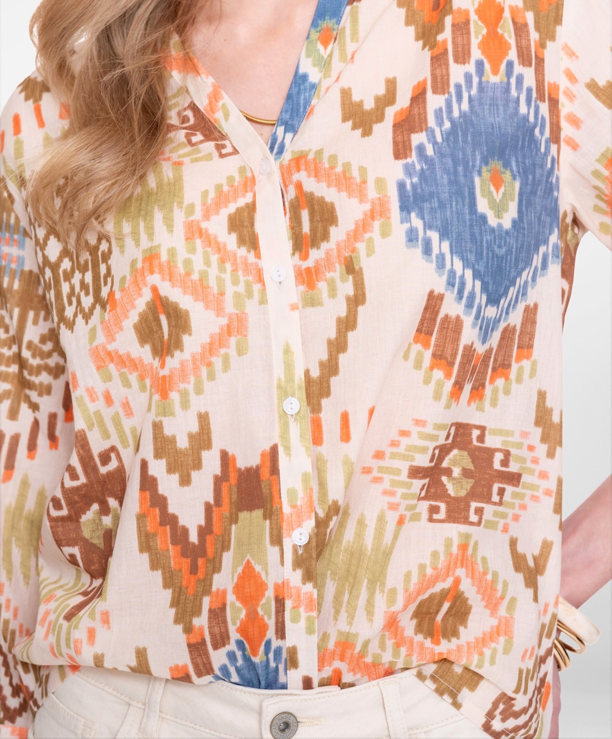Geisha Dames blouse beige