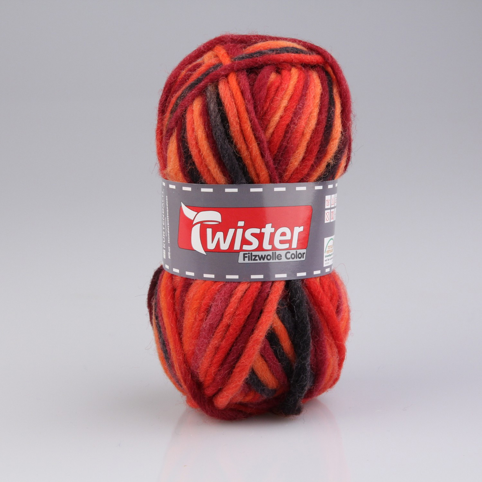 Filzwolle TWISTER COLOR - lava - 50g