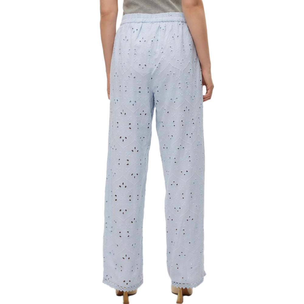 Vero Moda Pantalon fluide Bleu Femme Vero Moda Wide