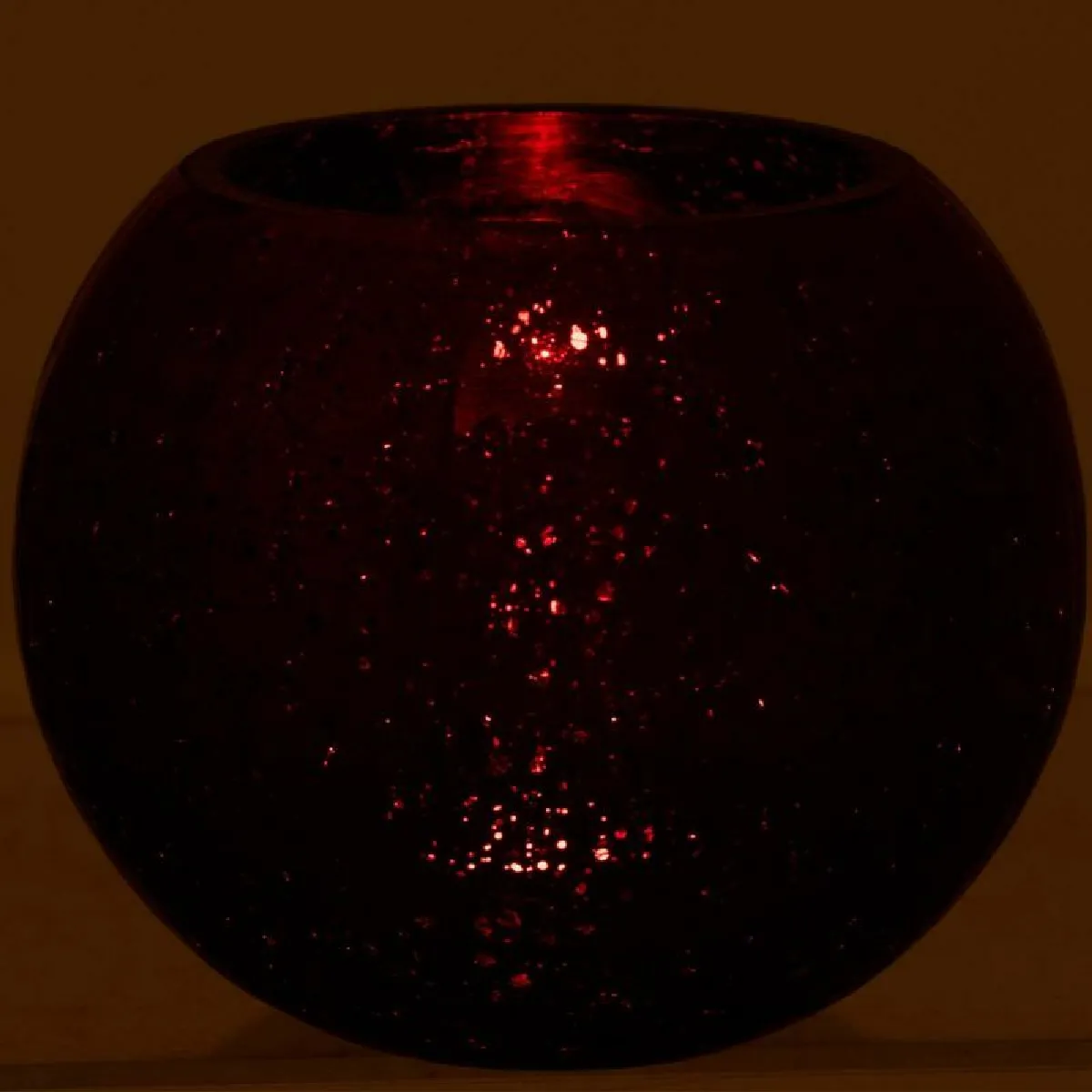 Paris Prix Photophore verre boule - Rouge