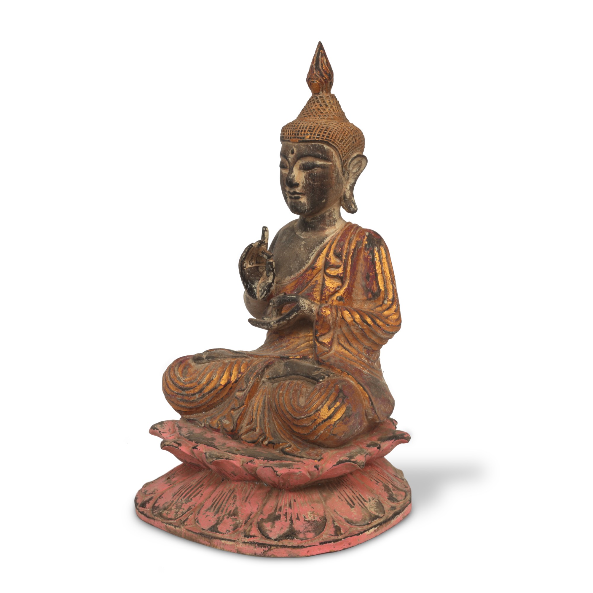 'Buddha sitzend Thai Stil', H 47 cm, B 27 cm, T 27 cm von fischer's lagerhaus