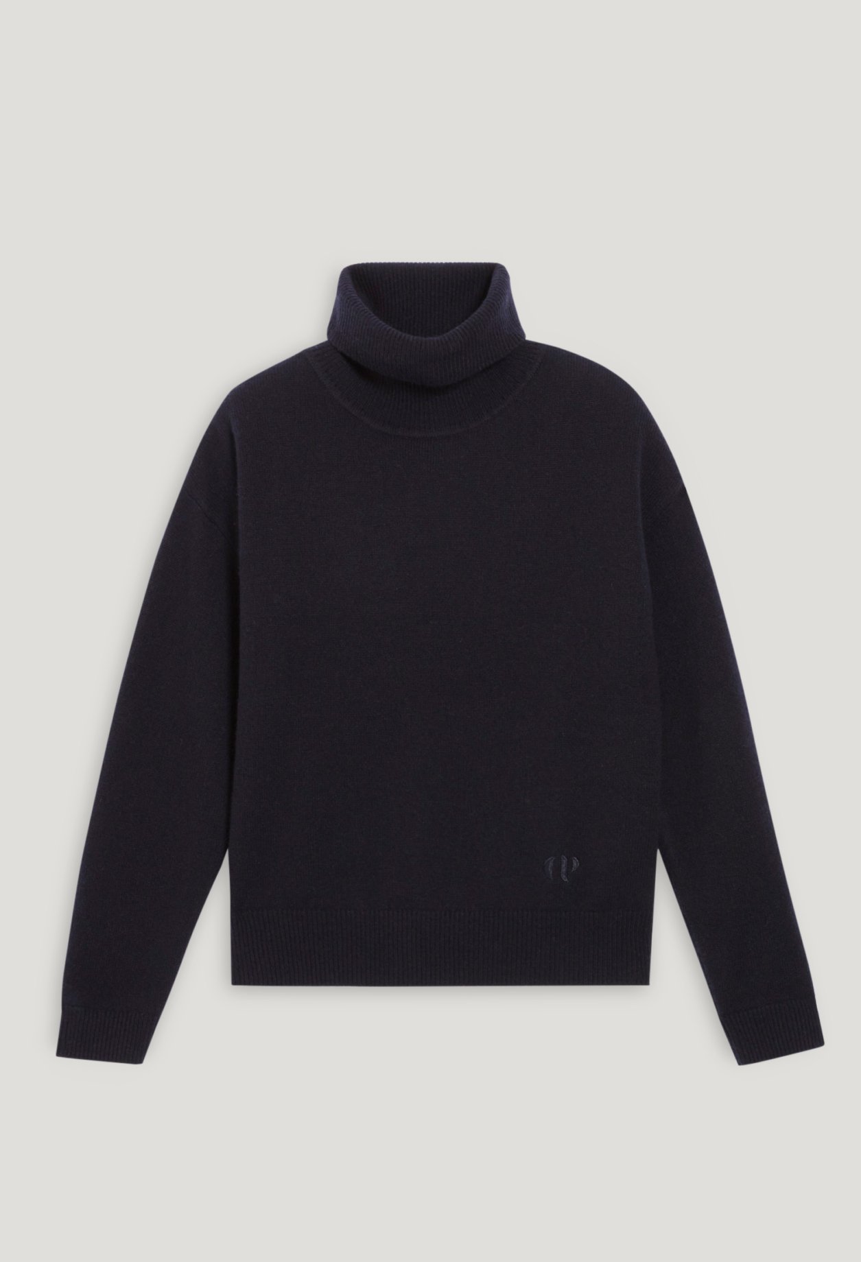 Pull cachemire bleu marine