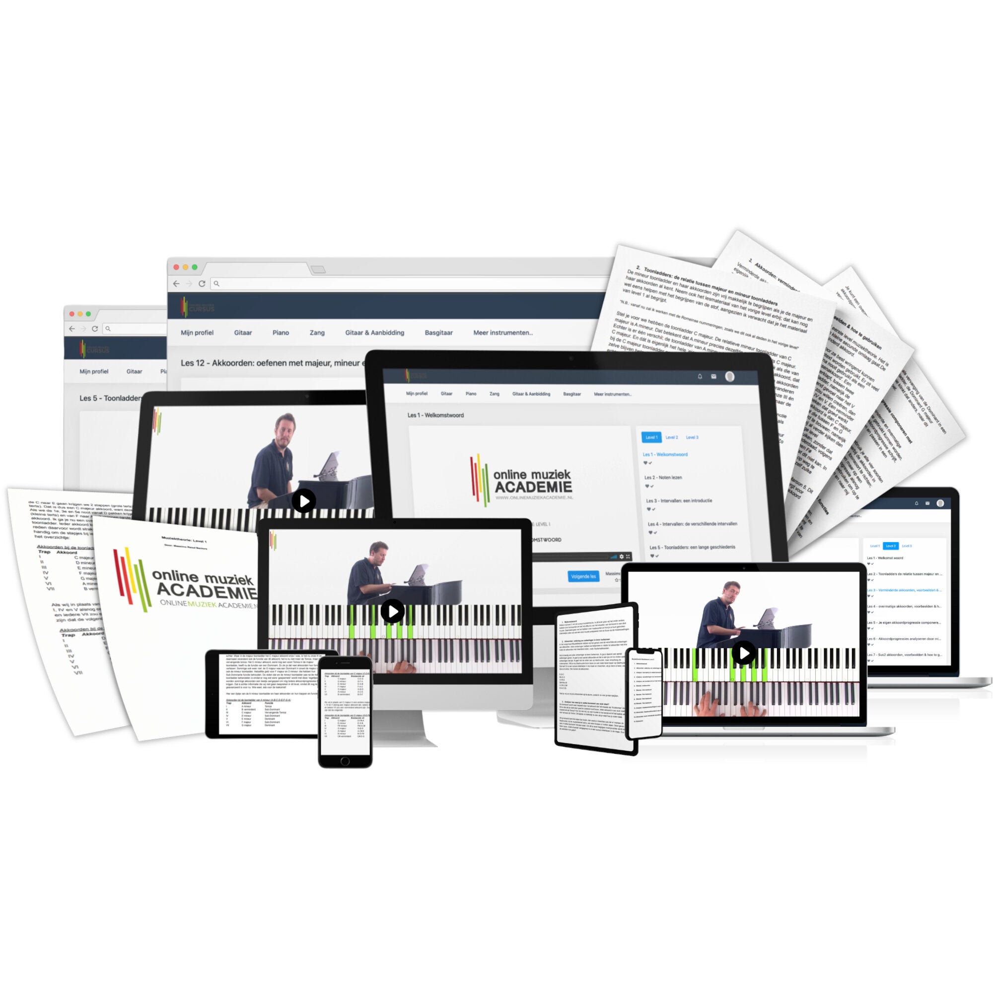 Online Muziek Academie Cursus Muziektheorie (44 lessen)