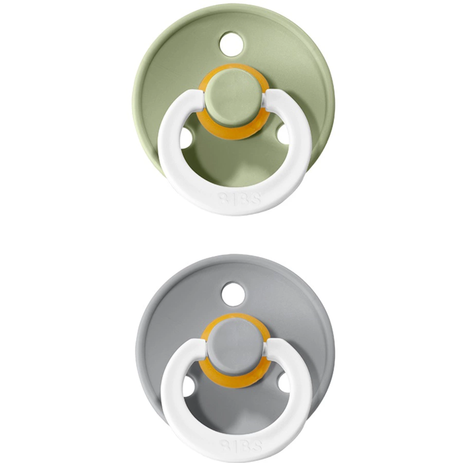 BIBS® Nachtschnuller Colour Sage  Cloud 6-18 Monate, 2 Stk.
