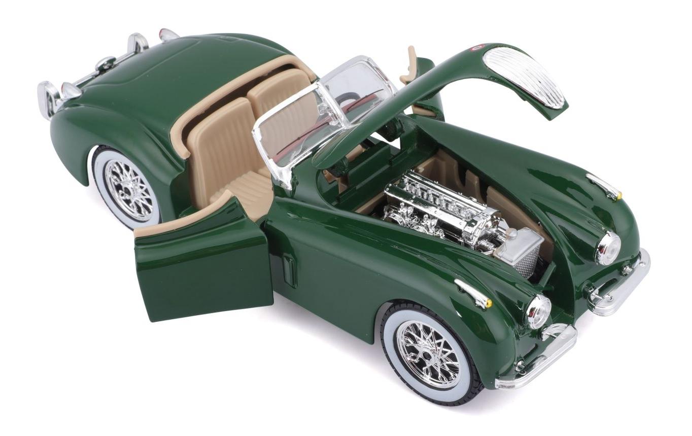 Jaguar XK 120 Roadster 1951 Grün 1:24Sammlermodell im Massstab 1:24