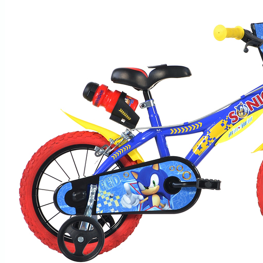 Bicicleta infantil Sonic Blue de 14 polegadas, para crianças de 4 a 6 anos.