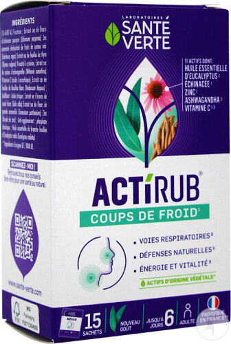Santé Verte Actirub Coups De Froid 15 Sachets