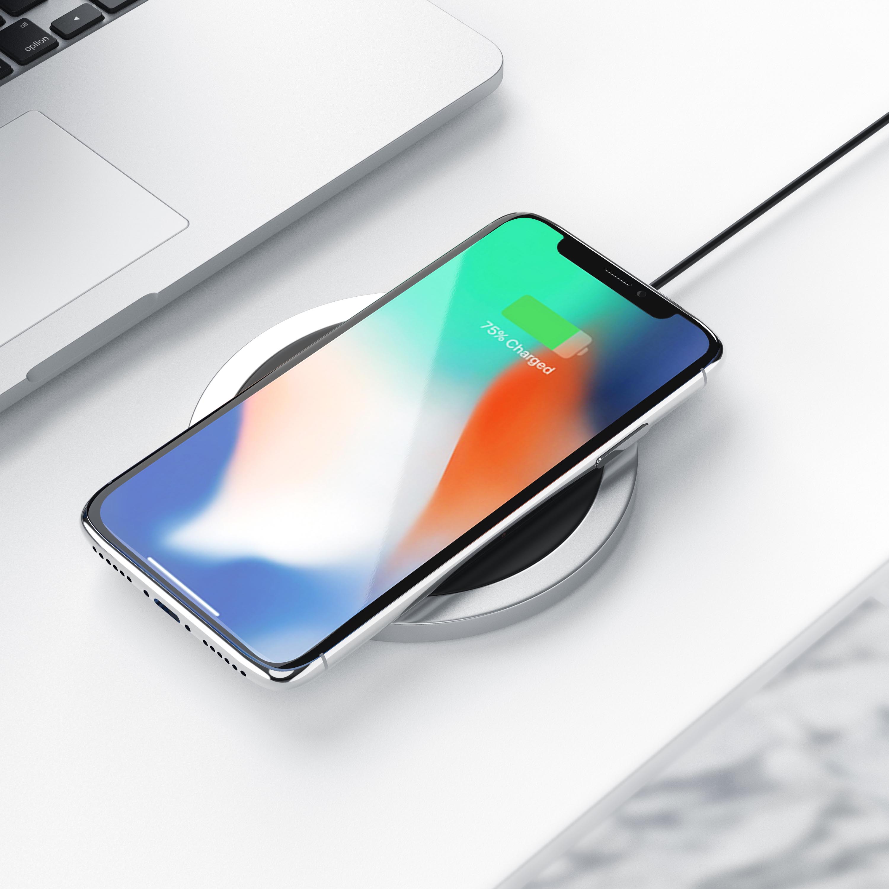 Aplic Induktions-Ladegerät, Lader - Inuktive Ladestation - Qi Wireless Charger 10W