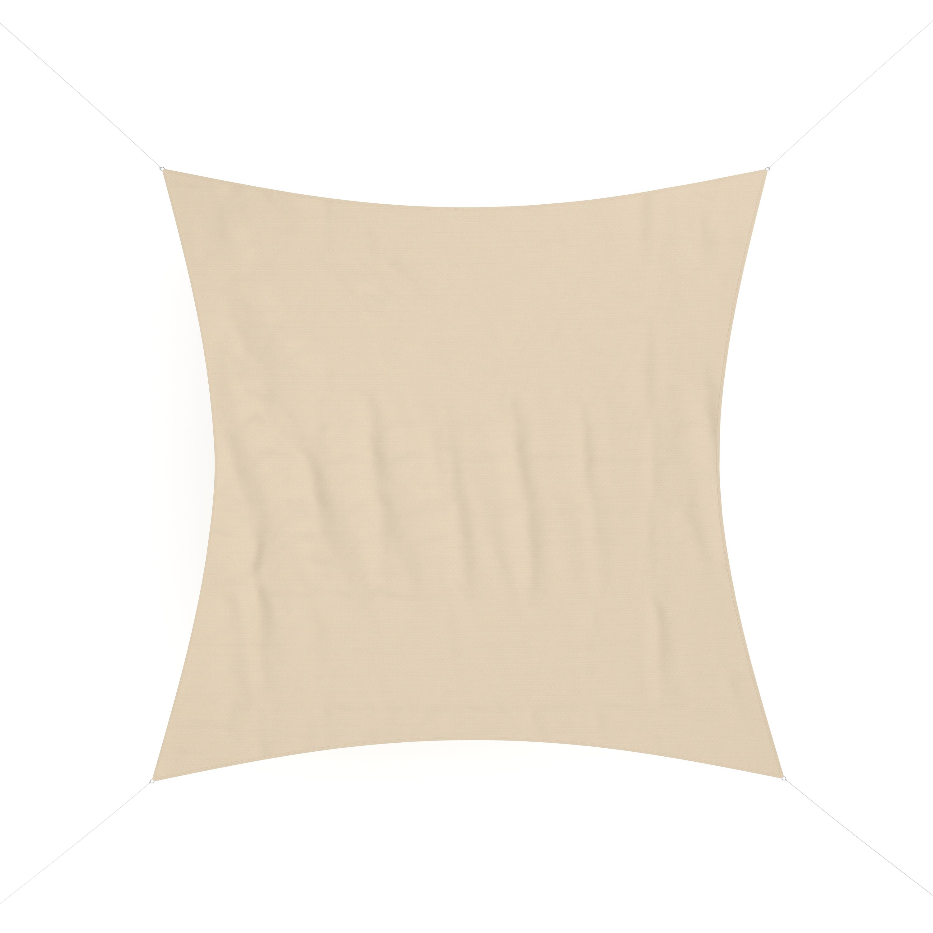 Sonnensegel Quadrat 3.6 x 3.6 m beige