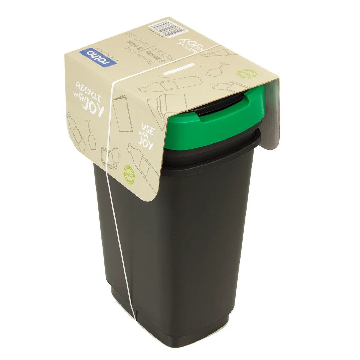Rotho Twist Corbeilles de tri - 3x25 L