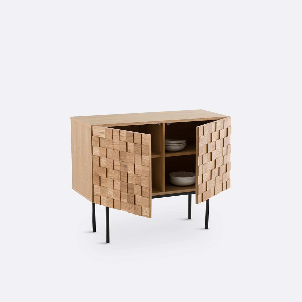 LA REDOUTE INTERIEURS<br>Aparador com 2 portas em carvalho folheado, Madria