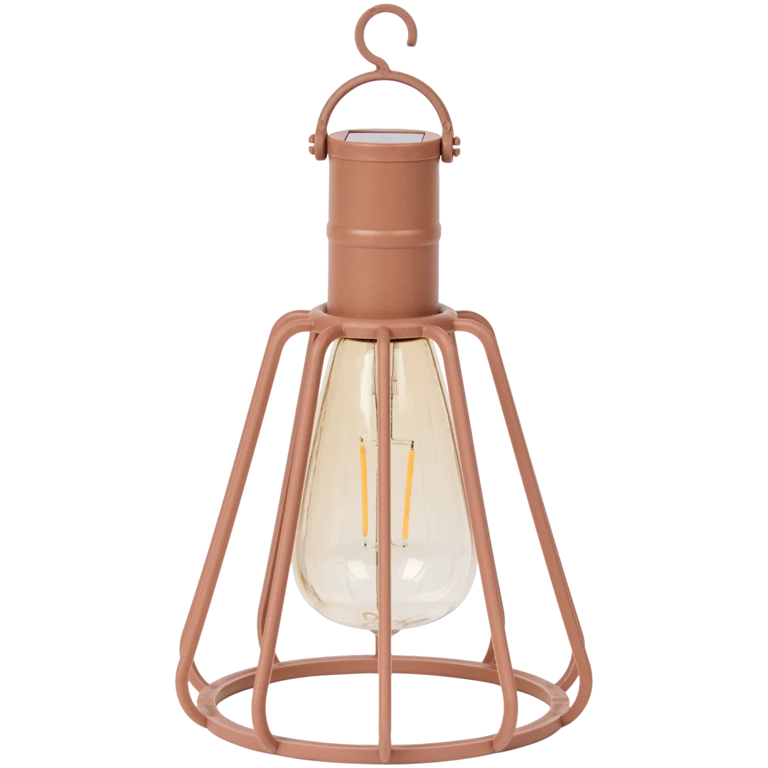 Lampe solaire style industriel