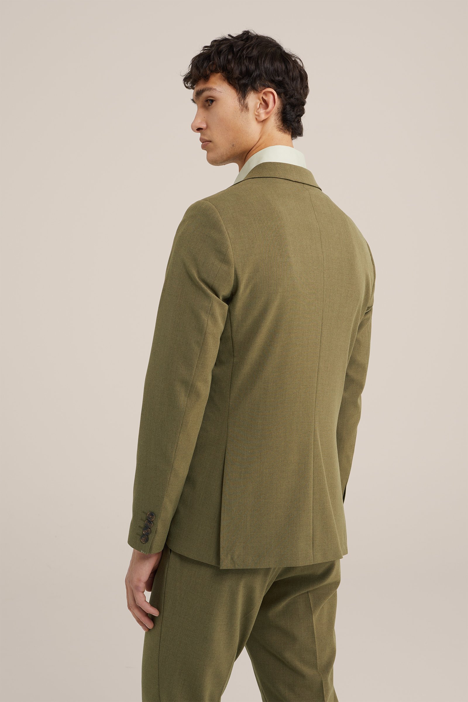 slim fit blazer Fundamentals Olijfgroen