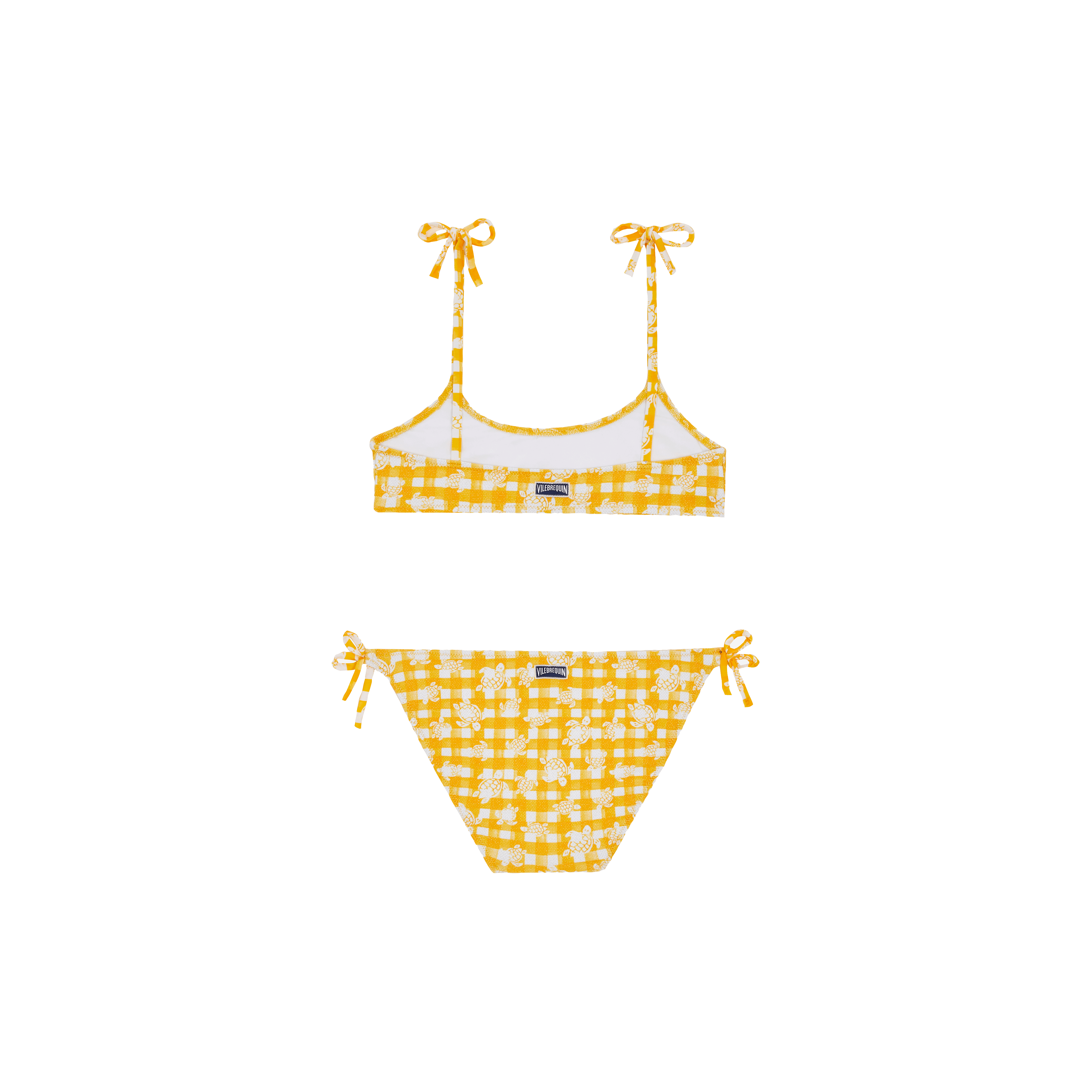 Girls Turtle Vichy Look Girls Swimwear