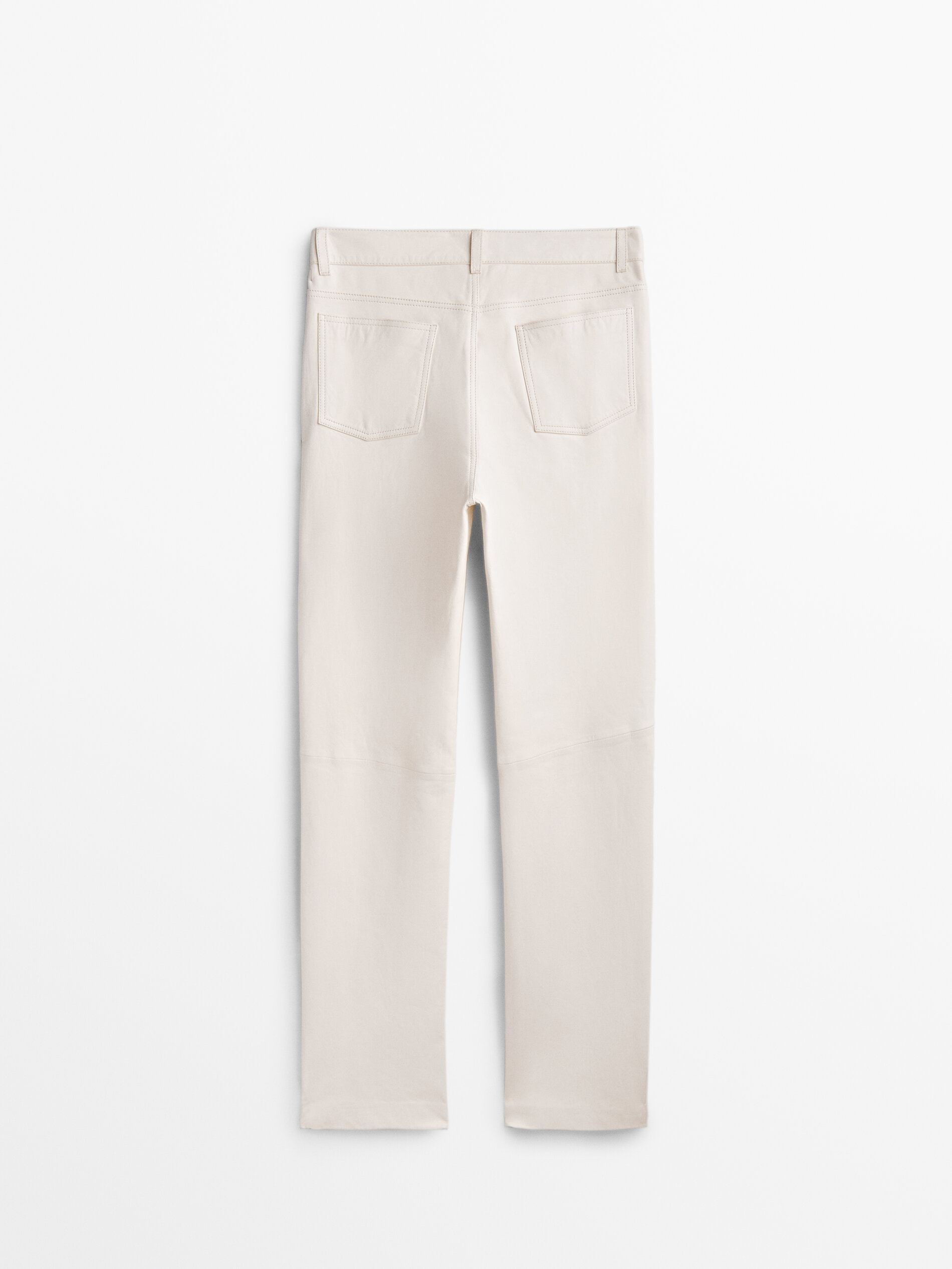 Calça de couro napa - BLANCO