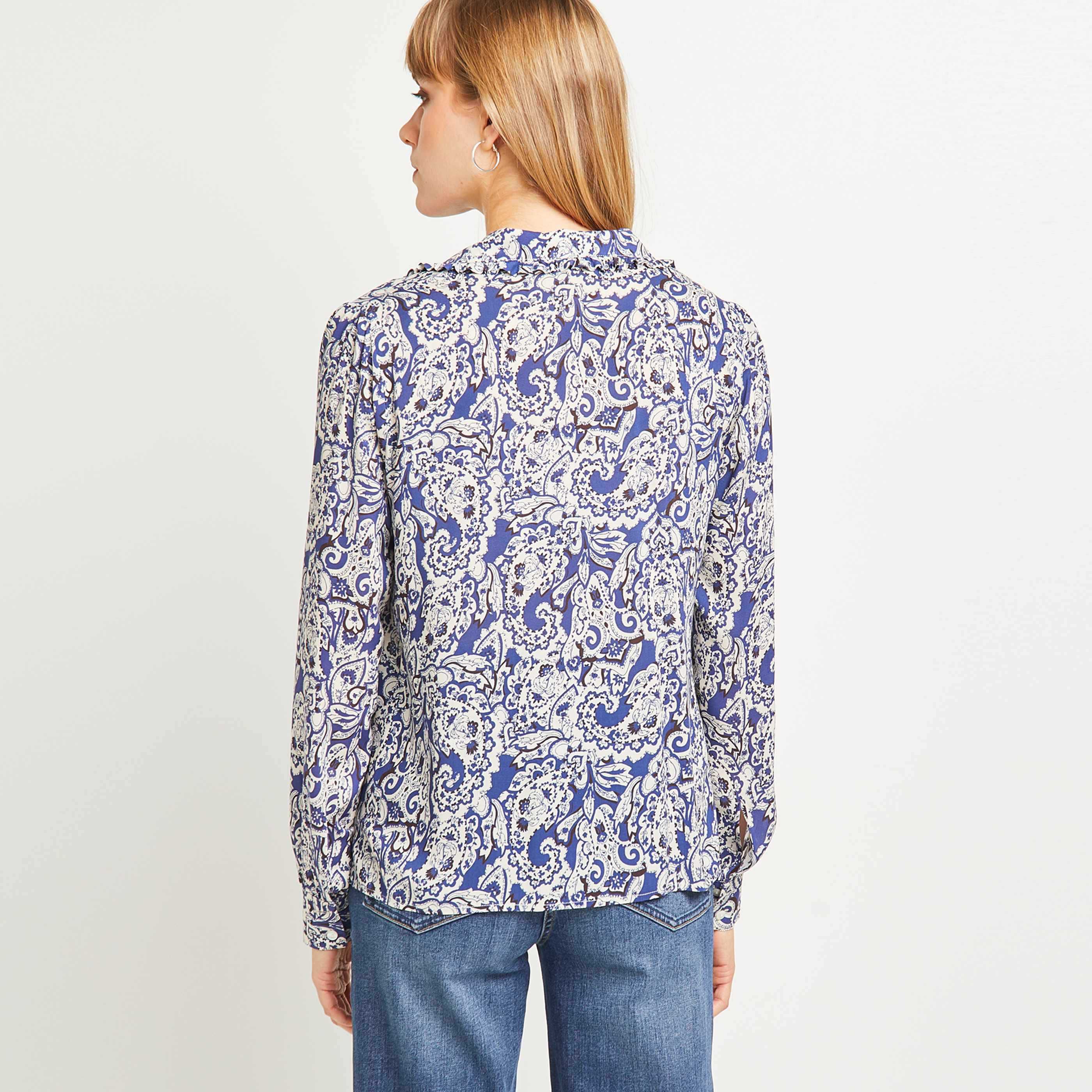 Chemise à volants femme - IMPRIME
