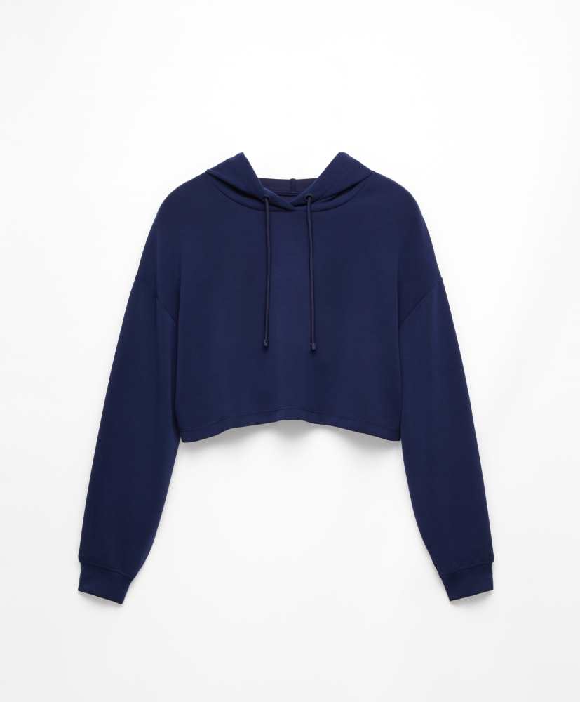 Moletom cropped de modal