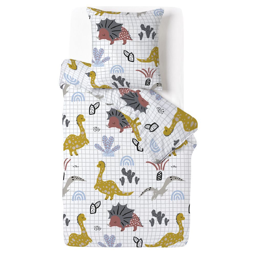 Parure 1 personne 100% coton finition bouton 140x200cm