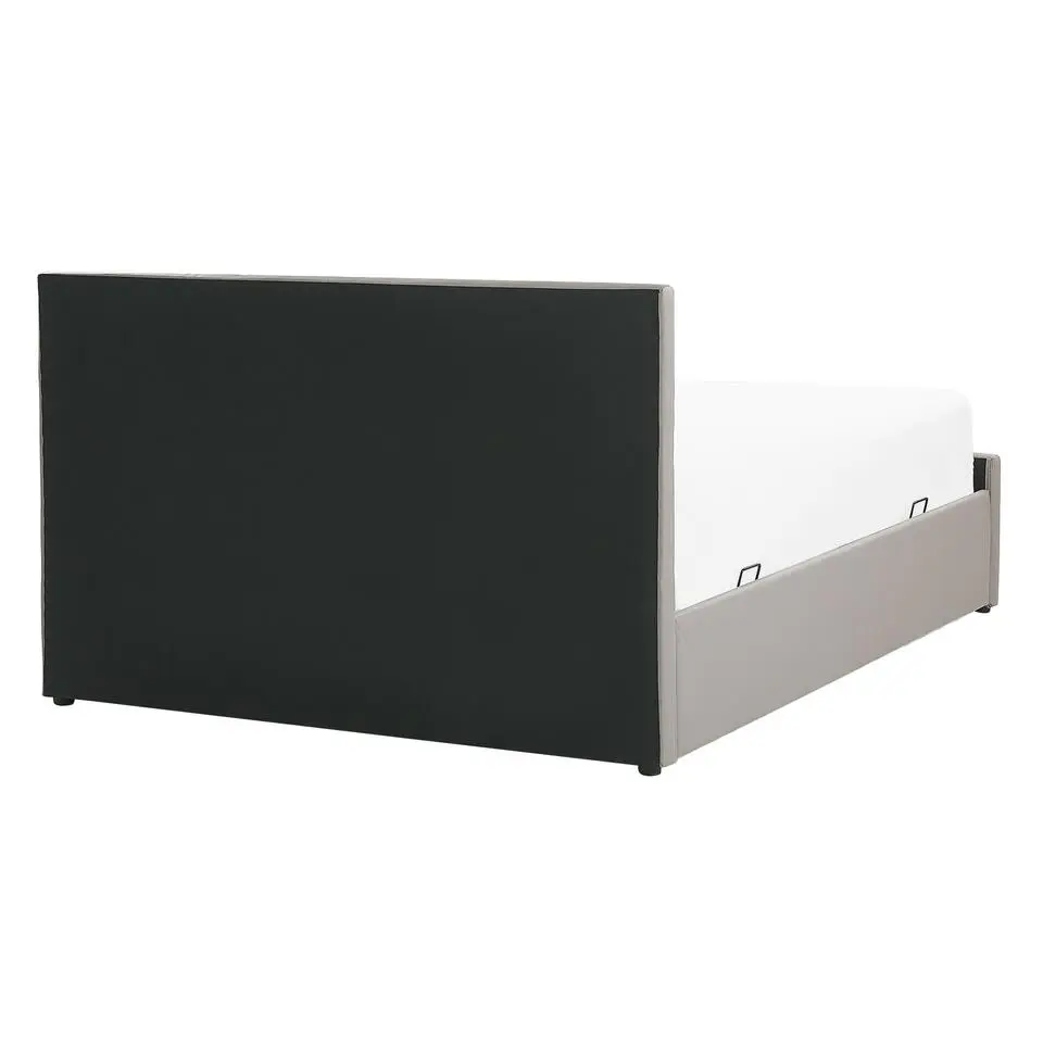 ROCHEFORT - Bed met opbergruimte - Grijs - 140 x 200 cm - Kunstleer