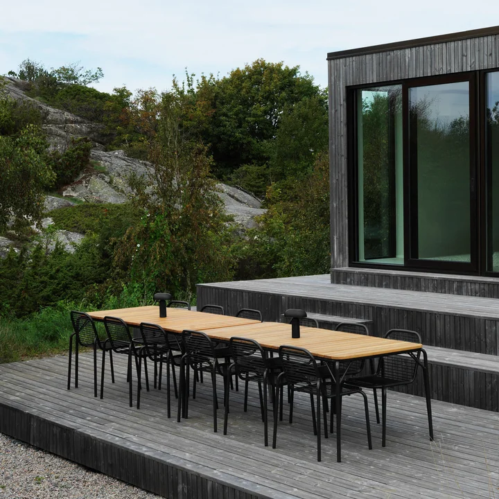 Normann Copenhagen - Porta LED Akku-Tischleuchte, schwarz