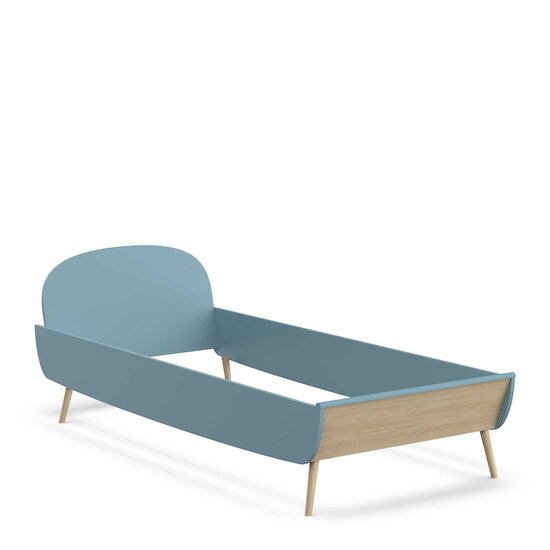 Firmiana Lit junior   Bleu Orage / Bois Naturel        90 x 200 cm   de               CBA Meubles