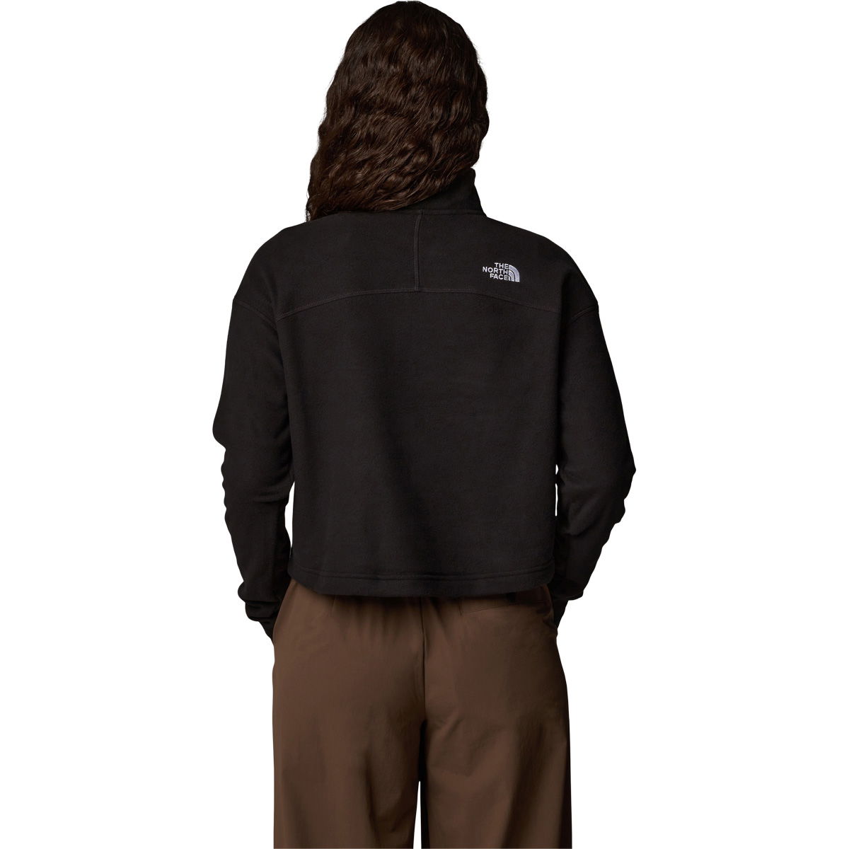 The North Face 100 Glacier Cropped 1/4 Zip Fleecetrøje Dame
