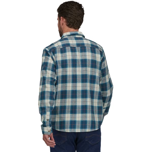 Chemise PATAGONIA M'S L/S COTTON IN CONVERSION LW FJORD FLANNEL SHIRT BEACH PLAID: TIDEPOOL BLUE
