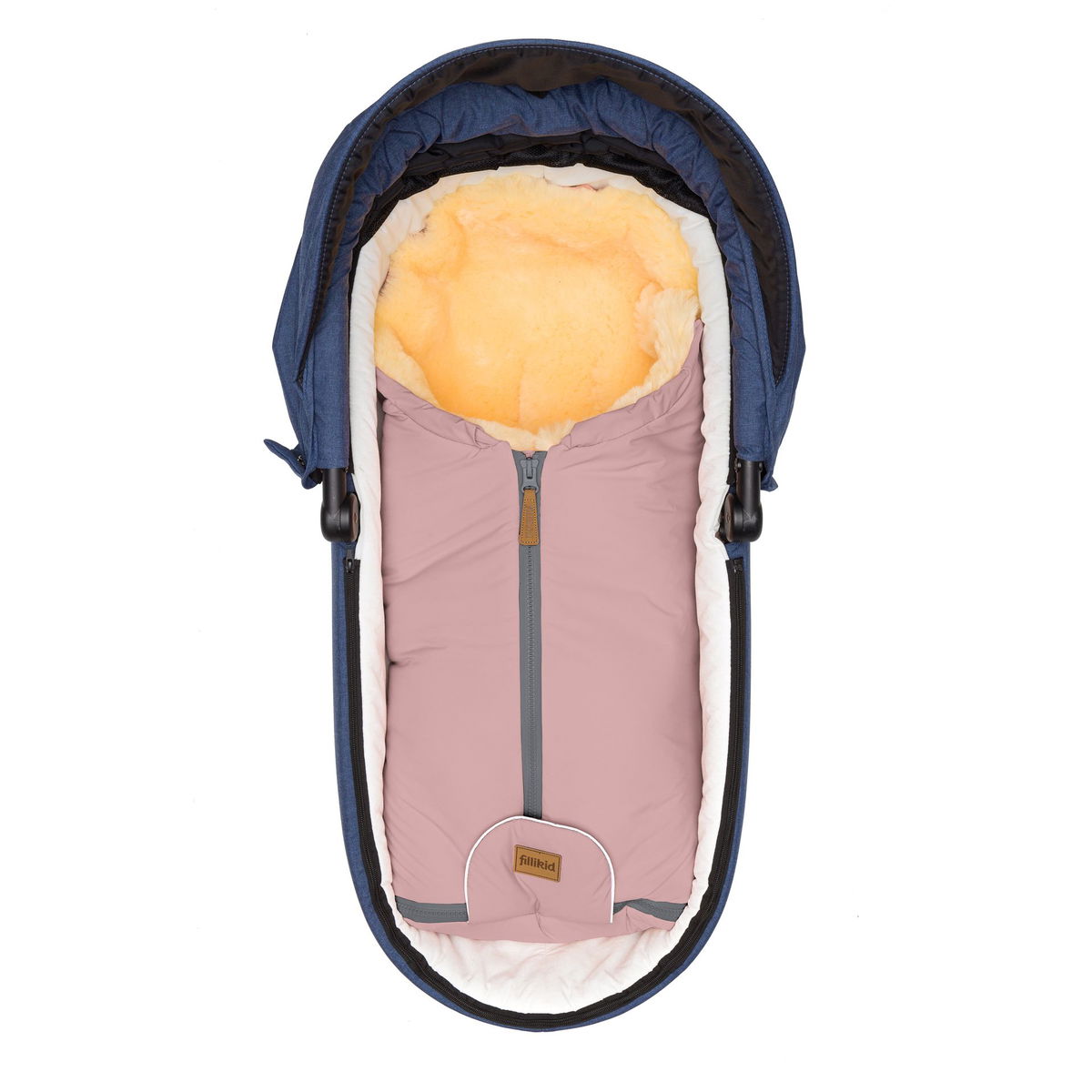 fillikidfillikid   Lammfell Fusssäckchen Pamir rosa