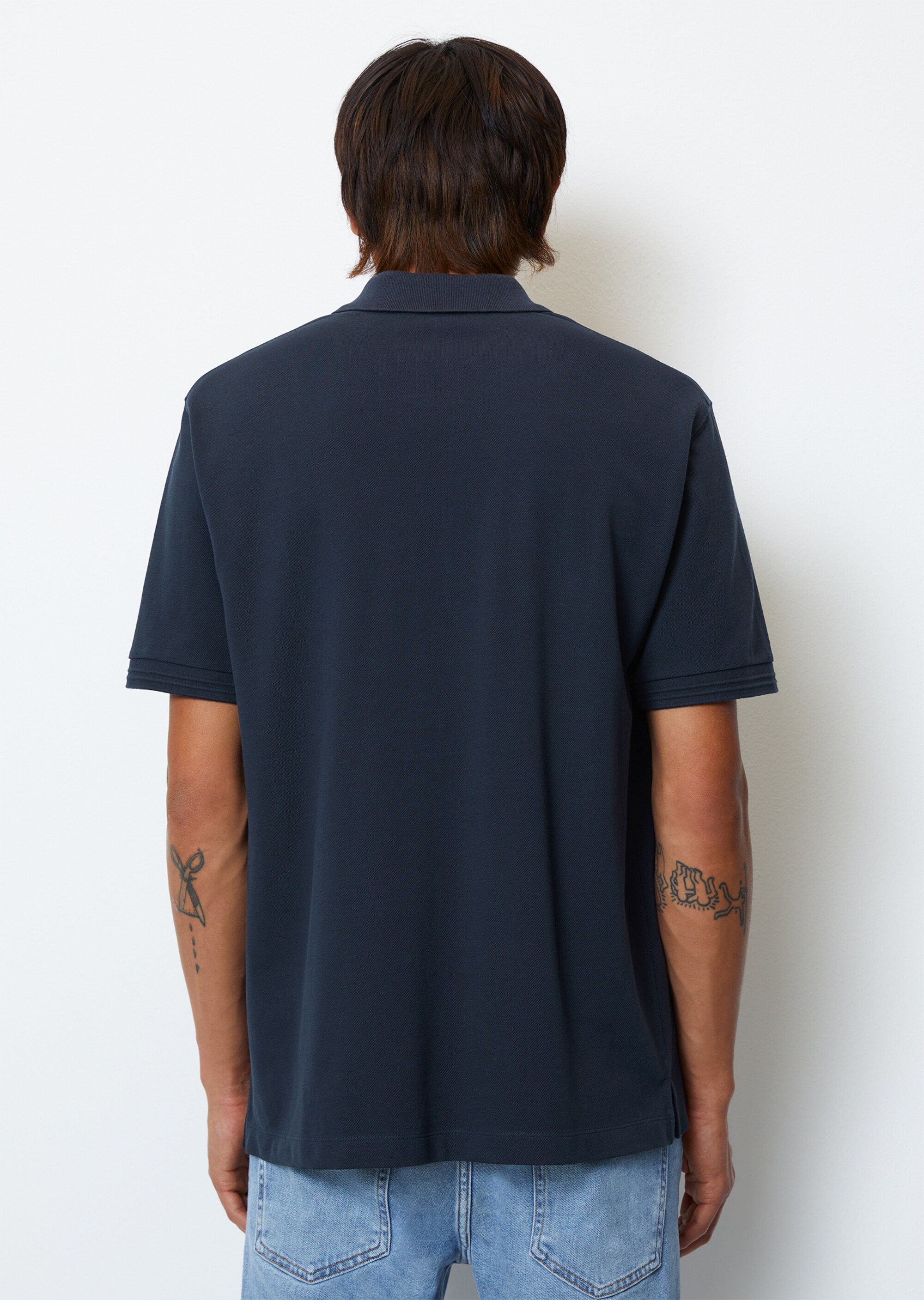 Kurzarm-Poloshirt Piqué regular aus Organic Cotton