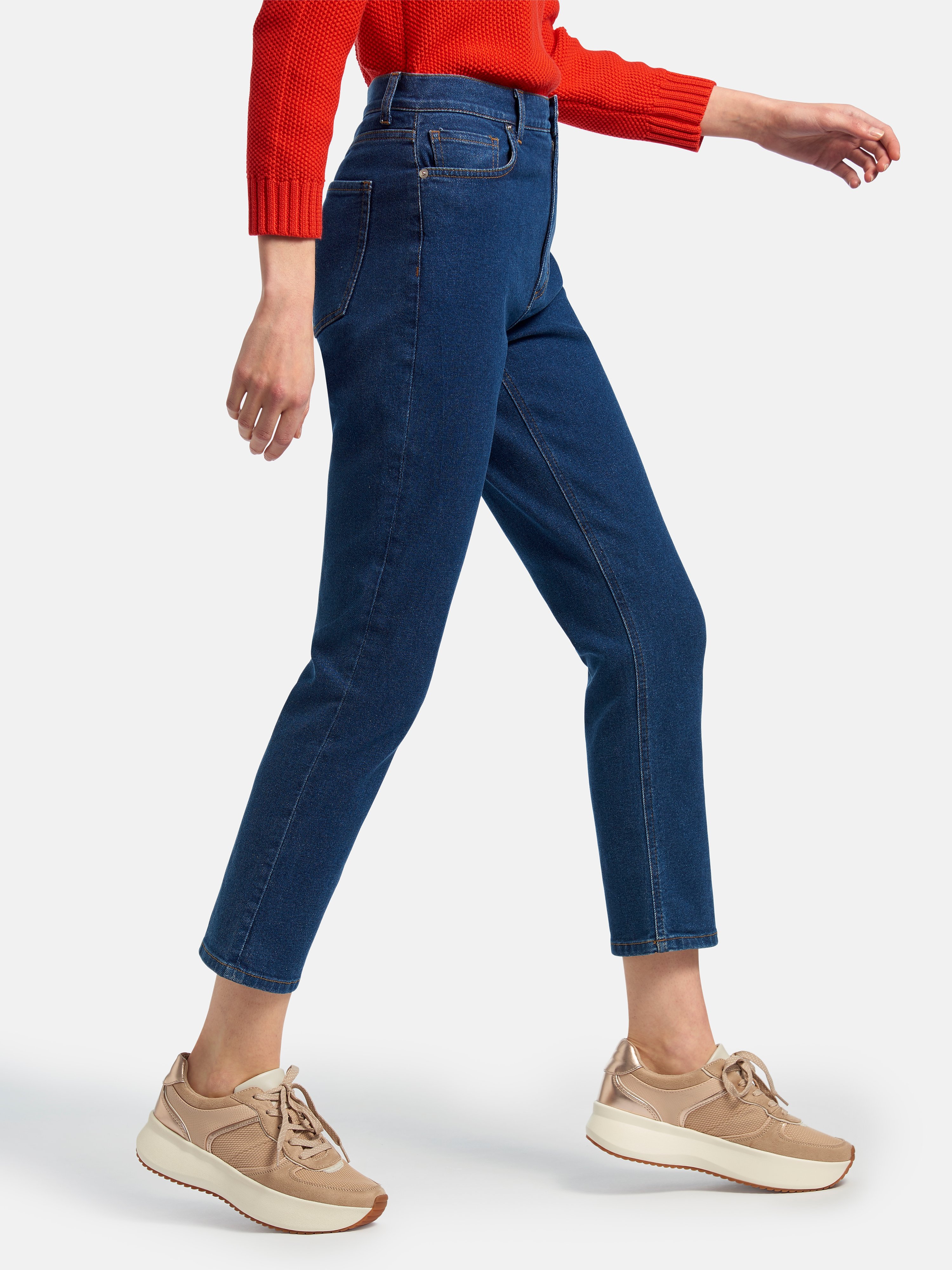 Knöchellange Slim Fit-Jeans