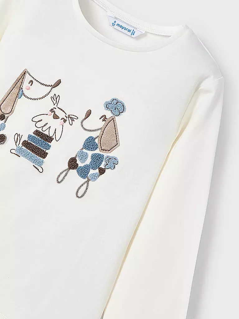 MAYORAL Mädchen Langarmshirt creme