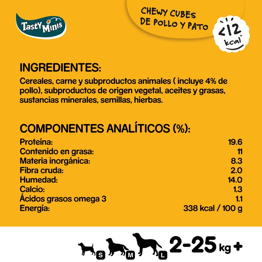 Pedigree Tasty Mini Snacks Sabor Frango e Pato para Cães