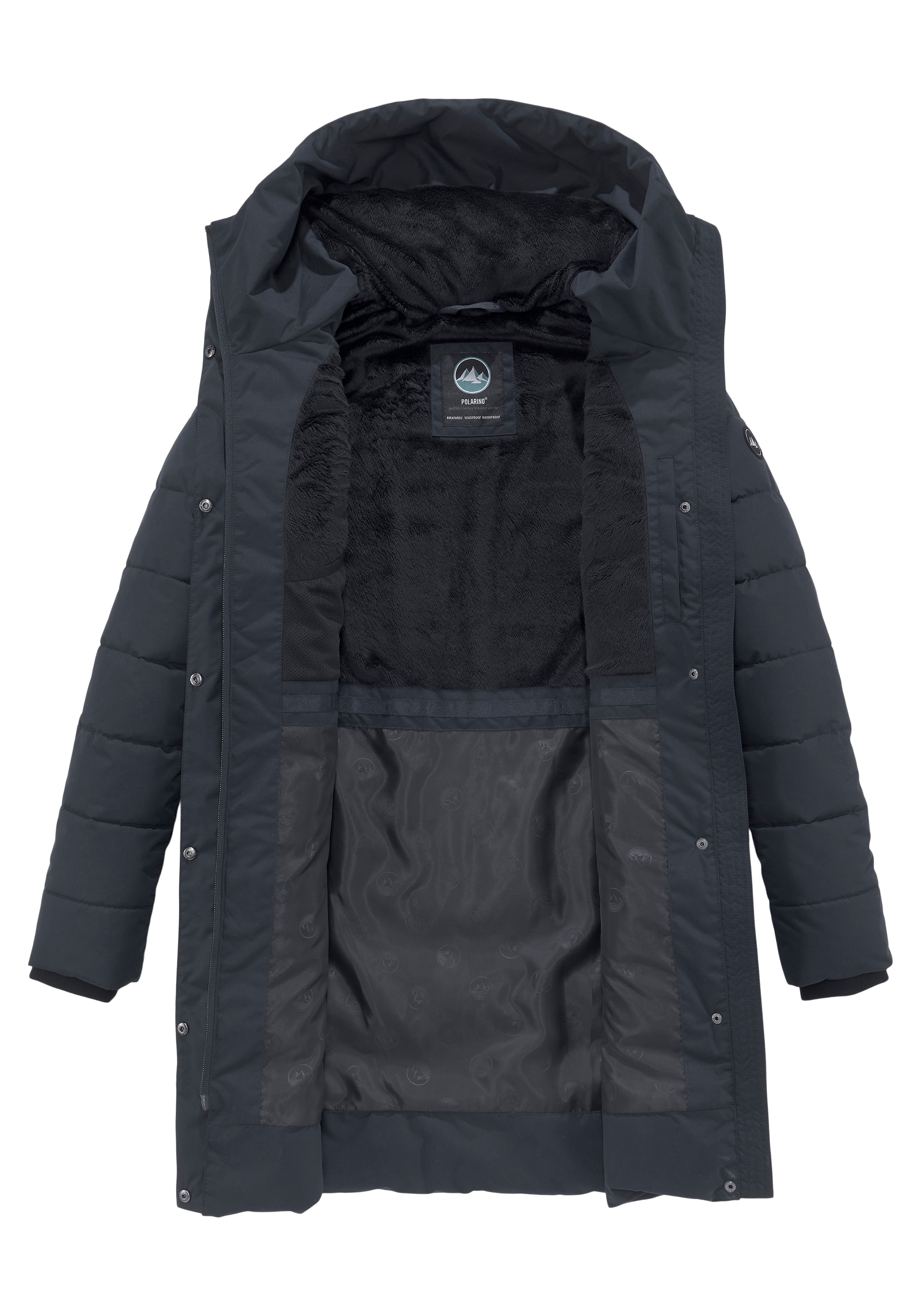 Polarino Wintermantel , Warm wattiert. Obermaterial wasserabweisend und winddicht.