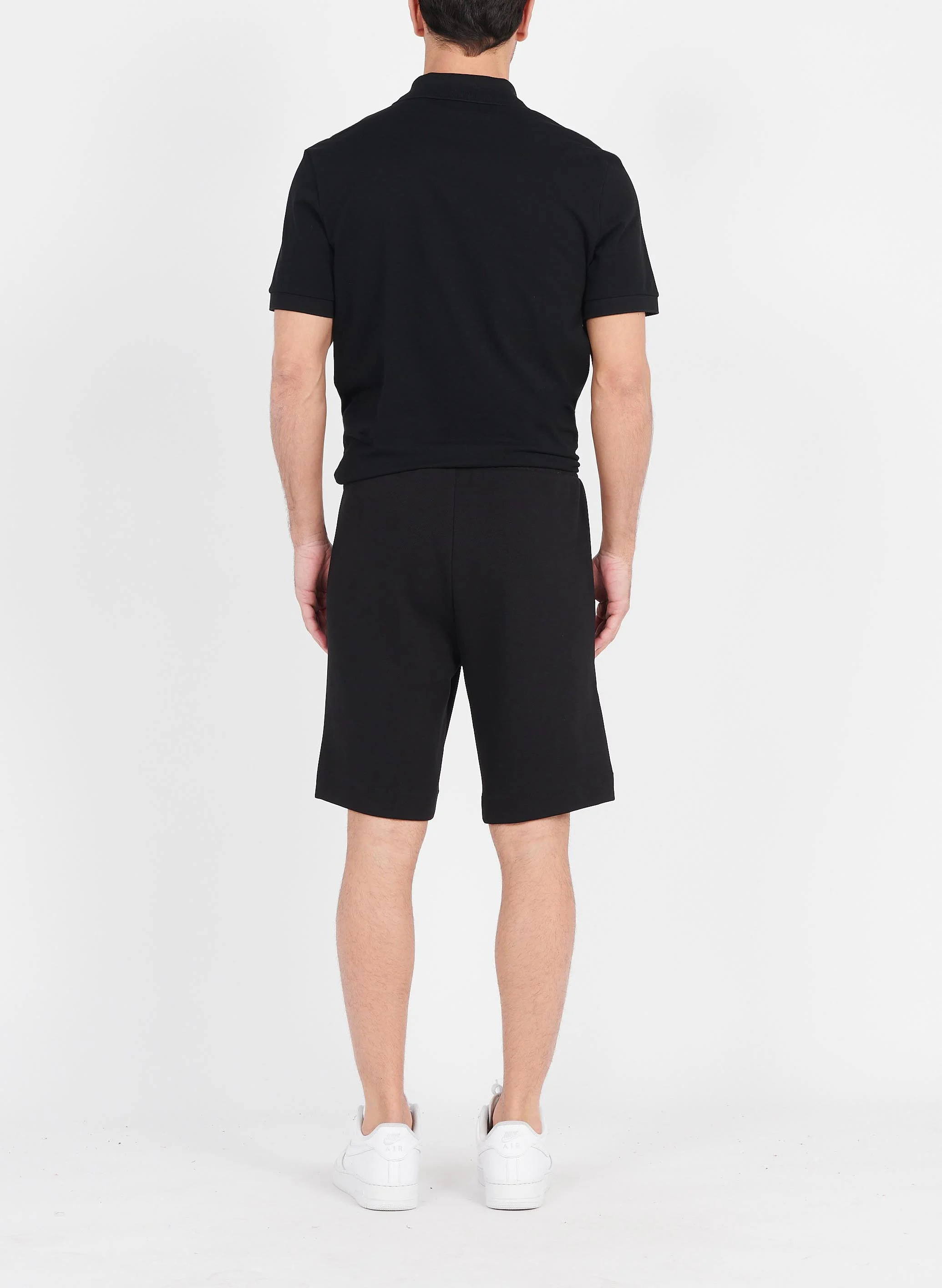 Polo regular-fit en coton bio| Noir