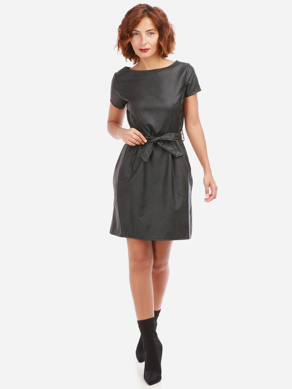 Robe en simili- Noir
