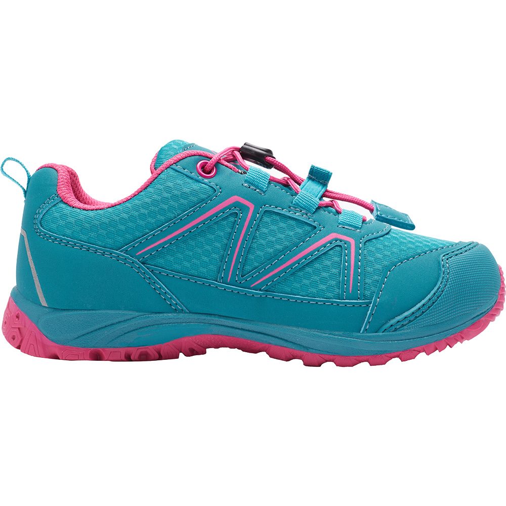 Trollkids Skarvan Hiker Low Wanderschuh Kinder smaragd rubine red