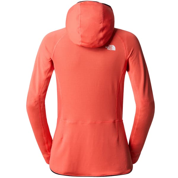 Veste polaire randonnée THE NORTH FACE W BOLT POLARTEC HOODIE RADIANT ORANGE/TNF BLACK
