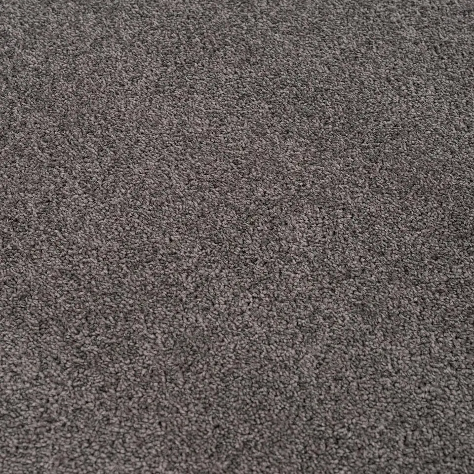 Uni Rond Effen Laagpolig Vloerkleed Modern Grijs - 200 CM ROND