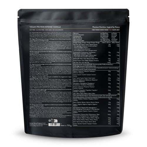 Sunday Natural Products  Vegan Protein 3KIntense Vanilla